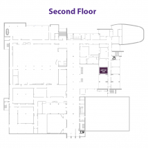 Room 208 on floor map