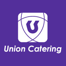 purple background with Union Catering logo in the middle