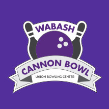 purple background with Wabash Cannon Bowl logo in the middle