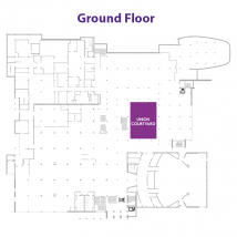 Courtyard on floor map