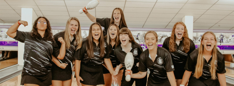 Womens bowling team on Lanes