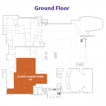 K-State Campus Store on floor map