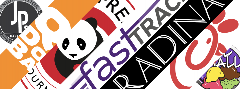 collage of restaurant logos