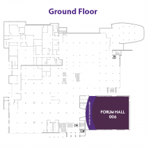 Forum Hall on floor map