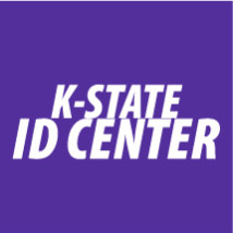 purple background with K-State ID Center in the middle